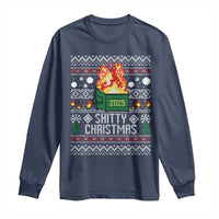 Funny Xmas Lil Dumpster Fire Long Sleeve Shirt Shitty Christmas Festive Holiday - Wonder Print Shop