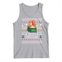 Funny Xmas Lil Dumpster Fire Tank Top Shitty Christmas Festive Holiday - Wonder Print Shop