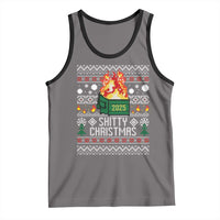 Funny Xmas Lil Dumpster Fire Tank Top Shitty Christmas Festive Holiday - Wonder Print Shop