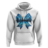 Jesus God Nativity Scene Coquette Bow Christmas Hoodie