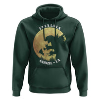 Funny Christmas Godzilla Hoodie Falalala Godzil La Santa Reindeers Xmas Japanese Monster