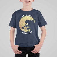 Funny Christmas Godzilla T Shirt For Kid Falalala Godzil La Santa Reindeers Xmas Japanese Monster - Wonder Print Shop