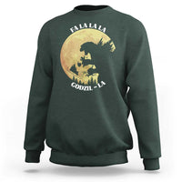 Funny Christmas Godzilla Sweatshirt Falalala Godzil La Santa Reindeers Xmas Japanese Monster - Wonder Print Shop
