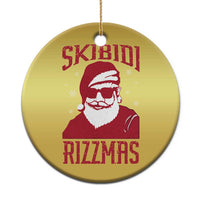 Funny Xmas Santa Christmas Ornament Skibidi Rizzmas Vintage Charisma Rizz Santa Claus - Wonder Print Shop