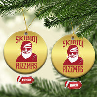 Funny Xmas Santa Christmas Ornament Skibidi Rizzmas Vintage Charisma Rizz Santa Claus - Wonder Print Shop