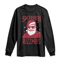 Funny Christmas Santa Long Sleeve Shirt Skibidi Rizzmas Vintage Charisma Rizz Santa Claus
