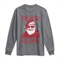 Funny Christmas Santa Long Sleeve Shirt Skibidi Rizzmas Vintage Charisma Rizz Santa Claus