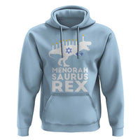Funny Hanukkah Hoodie Menorah Saurus Rex Dinosaur David Star