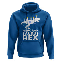 Funny Hanukkah Hoodie Menorah Saurus Rex Dinosaur David Star