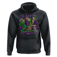Christmas Cajun Louisiana Saint Symbol Alligator Pelican Xmas Tree Hoodie