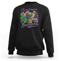 Christmas Cajun Louisiana Saint Symbol Alligator Pelican Xmas Tree Sweatshirt - Wonder Print Shop