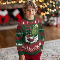 Funny Xmas Cajun Louisiana Ugly Christmas Sweater Rockin' Around The Cypress Trees Santa Alligator - Wonder Print Shop