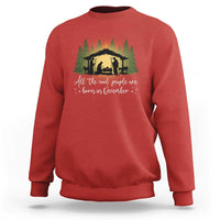 Christmas December Birthday Sweatshirt All The Cool People Are Born In December Christian Xmas - Wonder Print Shop