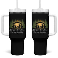 Christmas December Birthday Tumbler With Handle All The Cool People Are Born In December Christian Xmas - Wonder Print Shop