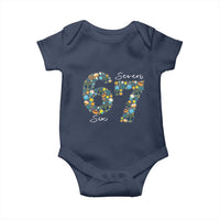 Funny Hanukkah 67 Baby Onesie Six Seven Meme Chanukah Dreidel Gelt Star Of David - Wonder Print Shop