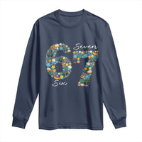 Funny Hanukkah 67 Long Sleeve Shirt Six Seven Meme Chanukah Dreidel Gelt Star Of David - Wonder Print Shop