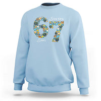 Funny Hanukkah 67 Sweatshirt Six Seven Meme Chanukah Dreidel Gelt Star Of David - Wonder Print Shop