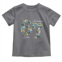 Funny Hanukkah 67 Toddler T Shirt Six Seven Meme Chanukah Dreidel Gelt Star Of David - Wonder Print Shop