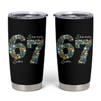 Funny Hanukkah 67 Tumbler Cup Six Seven Meme Chanukah Dreidel Gelt Star Of David - Wonder Print Shop