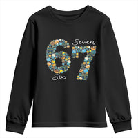 Funny Hanukkah 67 Youth Sweatshirt Six Seven Meme Chanukah Dreidel Gelt Star Of David - Wonder Print Shop
