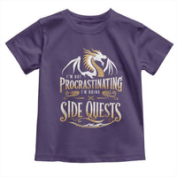I Am Not Procrastinating I Am Doing Side Quest Toddler T Shirt Fantasy Game Dragon - Wonder Print Shop