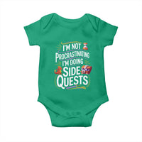 Funny I Am Not Procrastinating I Am Doing Side Quests Baby Onesie Fantasy RPG Gamer - Wonder Print Shop