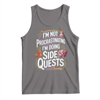 Funny I Am Not Procrastinating I Am Doing Side Quests Tank Top Fantasy RPG Gamer - Wonder Print Shop