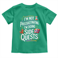 Funny I Am Not Procrastinating I Am Doing Side Quests Toddler T Shirt Fantasy RPG Gamer - Wonder Print Shop