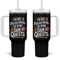 Funny I Am Not Procrastinating I Am Doing Side Quests Tumbler With Handle Fantasy RPG Gamer - Wonder Print Shop