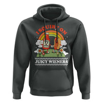 Funny I Squirt On Juicy Wieners Hoodie Adult Humor Dirty Gag Hot Dog Joke - Wonder Print Shop