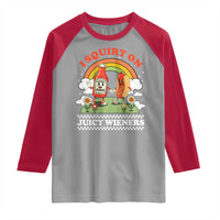 Funny I Squirt On Juicy Wieners Raglan Shirt Adult Humor Dirty Gag Hot Dog Joke - Wonder Print Shop