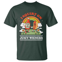 Funny I Squirt On Juicy Wieners T Shirt Adult Humor Dirty Gag Hot Dog Joke - Wonder Print Shop