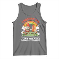 Funny I Squirt On Juicy Wieners Tank Top Adult Humor Dirty Gag Hot Dog Joke - Wonder Print Shop