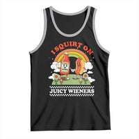 Funny I Squirt On Juicy Wieners Tank Top Adult Humor Dirty Gag Hot Dog Joke - Wonder Print Shop