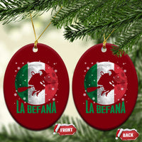 La Befana Italian Christmas Ceramic Ornament Xmas Witch Folklore Italy Holiday - Wonder Print Shop