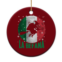 La Befana Italian Christmas Ceramic Ornament Xmas Witch Folklore Italy Holiday - Wonder Print Shop