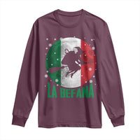 La Befana Italian Christmas Long Sleeve Shirt Xmas Witch Folklore Italy Holiday - Wonder Print Shop