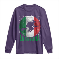 La Befana Italian Christmas Long Sleeve Shirt Xmas Witch Folklore Italy Holiday - Wonder Print Shop