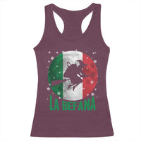 La Befana Italian Christmas Racerback Tank Top Xmas Witch Folklore Italy Holiday - Wonder Print Shop