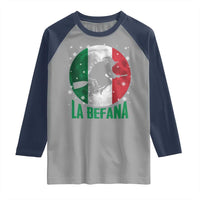 La Befana Italian Christmas Raglan Shirt Xmas Witch Folklore Italy Holiday - Wonder Print Shop