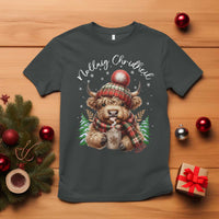 Scottish Christmas T Shirt Nollaig Chridheil Gaelic Xmas Higland Cow - Wonder Print Shop