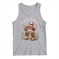 Scottish Christmas Tank Top Nollaig Chridheil Gaelic Xmas Higland Cow - Wonder Print Shop