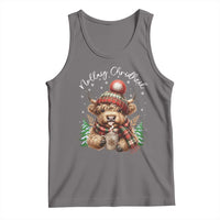 Scottish Christmas Tank Top Nollaig Chridheil Gaelic Xmas Higland Cow - Wonder Print Shop