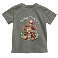 Scottish Christmas Toddler T Shirt Nollaig Chridheil Gaelic Xmas Higland Cow - Wonder Print Shop