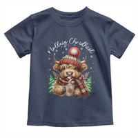 Scottish Christmas Toddler T Shirt Nollaig Chridheil Gaelic Xmas Higland Cow - Wonder Print Shop