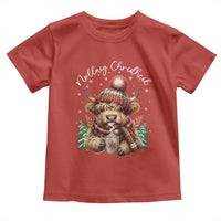 Scottish Christmas Toddler T Shirt Nollaig Chridheil Gaelic Xmas Higland Cow - Wonder Print Shop