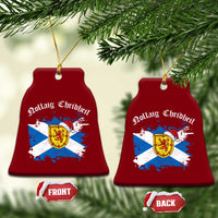 Scottish Christmas Ceramic Ornament Nollaig Chridheil Gaelic Xmas Scotland Lion Rampant - Wonder Print Shop