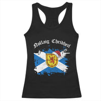 Scottish Christmas Racerback Tank Top Nollaig Chridheil Gaelic Xmas Scotland Lion Rampant - Wonder Print Shop
