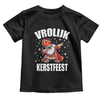 Dutch Christmas Toddler T Shirt Vrolijk Kerstfeest Dabiing Sinterklaas Santa - Wonder Print Shop