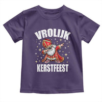 Dutch Christmas Toddler T Shirt Vrolijk Kerstfeest Dabiing Sinterklaas Santa - Wonder Print Shop